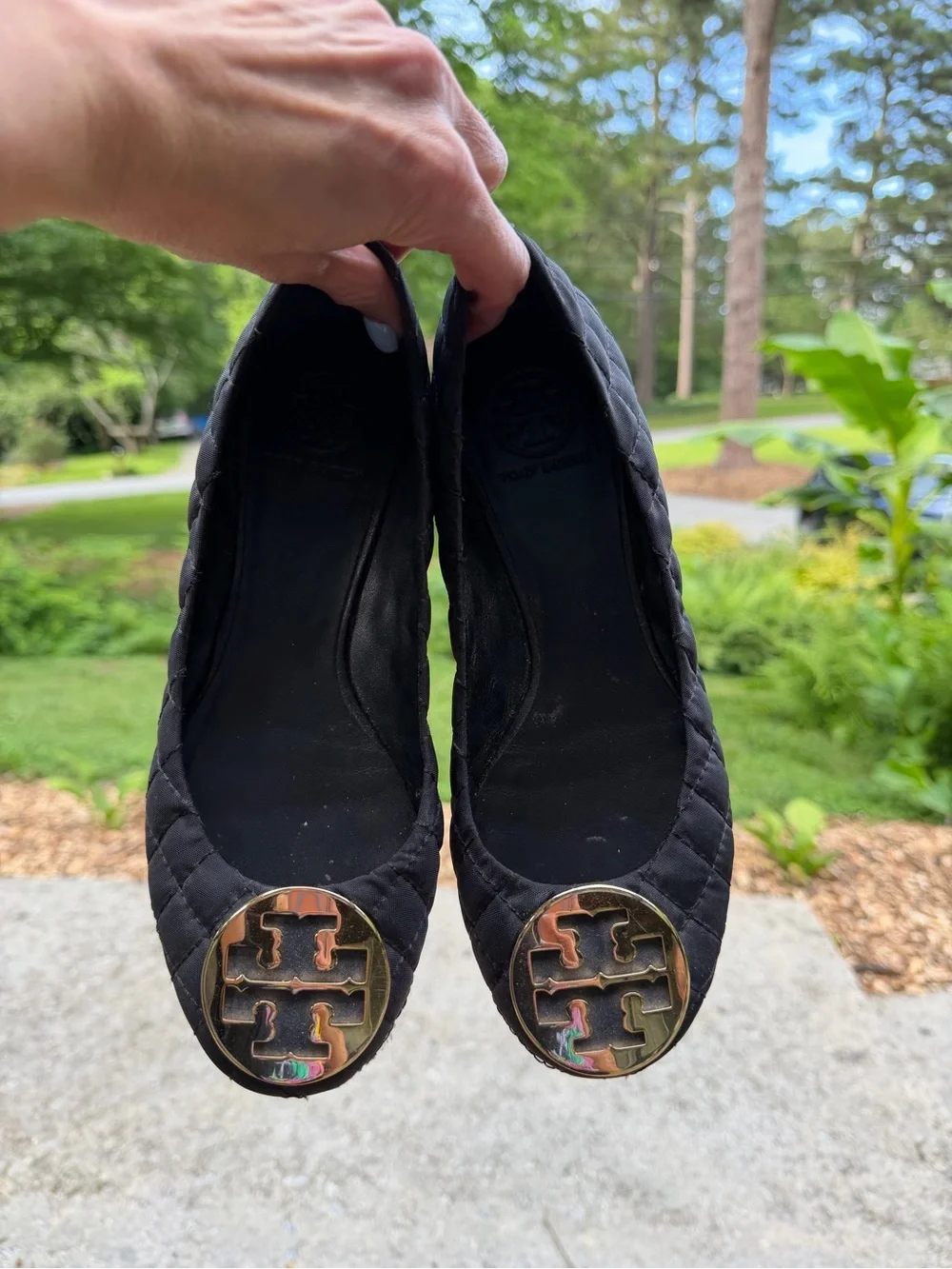 Tory Burch Black Quilted Ballet Flats - Women’s Size 8.5